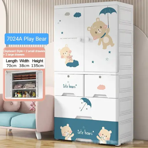 [7024A CUTE BEAR WARDROBE] 7024A	CUTE BEAR WARDROBE